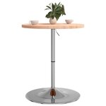 vidaXL Table de bar Ø60x90 5 cm bois massif de hêtre