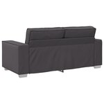 Canapé loveseater vidaXL gris 140 cm en simili cuir