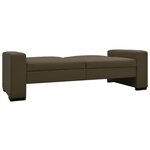 vidaXL Canapé-lit Marron Similicuir