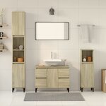 vidaXL Ensemble de meubles de salle de bain 3 Pièces chêne sonoma