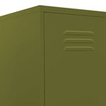 vidaXL Armoire à casiers Vert olive 35x46x180 cm Acier