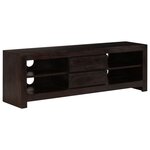 vidaXL Meuble TV Bois d'acacia massif 120 x 30 x 40 cm Marron foncé