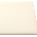 vidaXL Panneaux muraux 12 Pièces Crème 30x15 cm Velours 0 54 m²