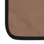 vidaXL Tapis de plage pliables 2 Pièces Acier et tissu marron