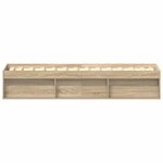 vidaXL Cadre de lit sans matelas chêne sonoma 75x190 cm