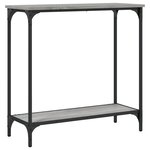 vidaXL Table console sonoma gris 75x30 5x75 cm bois d'ingénierie