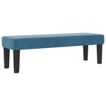 vidaXL Lit à ressort avec matelas et banc bleu nuit 200x200 cm velours