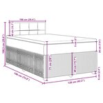 vidaXL Sommier à lattes de lit avec matelas vert foncé 120x190 cm
