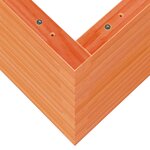 vidaXL Jardinière cire marron 70x40x45 5 cm bois de pin massif