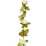 vidaXL Guirlandes de fleurs de Noël 6 Pièces blanc 250 cm