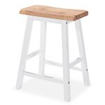 vidaXL Ensemble de bar 3 Pièces MDF Blanc