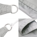 vidaXL Voile d'ombrage gris clair 4 5x4 5 m 100  polyester oxford