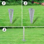 vidaXL Clôture à mailles losangées et poteaux acier galvanisé 15x1 m