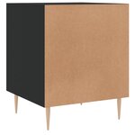 vidaXL Table de chevet noir 40x40x50 cm bois d’ingénierie