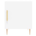vidaXL Tables de chevet 2 Pièces blanc 40x40x50 cm bois d’ingénierie
