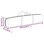 vidaXL Tente de réception pliable Noir 3x6 m