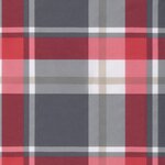 vidaXL Coussin de palette motif à carreaux rouge tissu