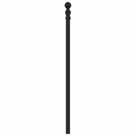 vidaXL Tête de lit métal noir 100 cm
