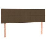 vidaXL Sommier à lattes de lit avec matelas Marron foncé 140x190 cm