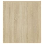 vidaXL Meuble TV avec lumières LED chêne sonoma 120x35x40 cm
