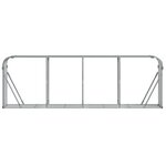 vidaXL Porte-bûches gris clair 300x45x100 cm acier galvanisé