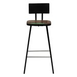 vidaXL Tabourets de bar lot de 4 bois massif de récupération