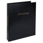 Reliure Registre 32x26cm 4 Anneaux Avec Recharges De 100 Feuillets - Registre Des Décisions - Noir - Exacompta
