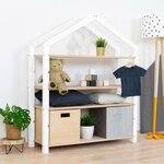 Etagère cabane POLLY - bois blanc et vernis