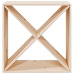 vidaXL Armoire à vin 62x25x62 cm Bois de pin massif