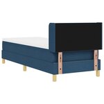 Lit à ressorts vidaXL avec matelas bleu 80x200 cm en tissu