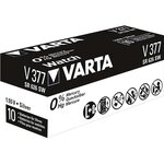 Blister de 1 Pile oxyde argent 'Watch' V377 (SR66) SR626SW 1,55 Volt VARTA