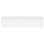 vidaXL Cadre de lit sans matelas blanc 75x190 cm