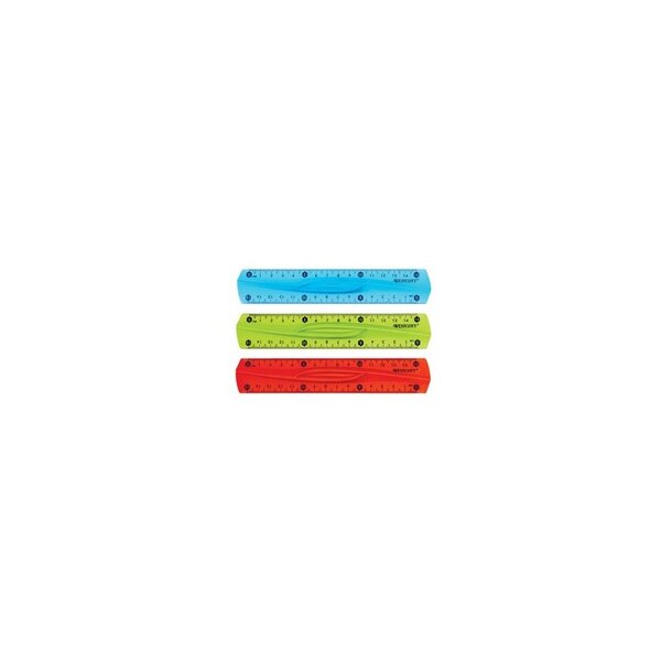 WESTCOTT 1 Règle plate, plastique, longueur: 150 mm, souple couleur aleatoire