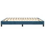 vidaXL Cadre de lit Bleu foncé 160x200 cm Velours