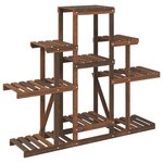 vidaXL Support à fleurs 110x25x96 cm bois massif de sapin