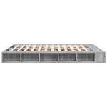 vidaXL Cadre de lit sans matelas sonoma gris 180x200 cm