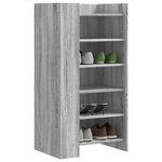 vidaXL Armoire à chaussures sonoma gris 52x37 5x100 cm
