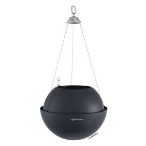 LECHUZA Jardinière suspendue BOLA Color 32 ALL-IN-ONE Ardoise