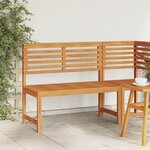 Banc de jardin vidaXL 100x50x91 cm en bois massif d'acacia