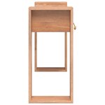 vidaXL Table console 90x35x75 cm Bois de teck solide