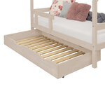 Tiroir de lit 80 x 200 avec sommier BUDDY - beige
