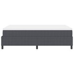 vidaXL Lit à Ressorts avec Matelas Gris Foncé 120x200 cm Tissu en Velours Côtelé