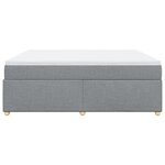 vidaXL Sommier à lattes de lit avec matelas Gris clair 200x200cm Tissu