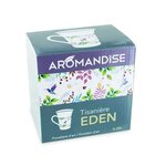 Tisanière fleurie porcelaine 250 ml + Tisane Bonne Etoile