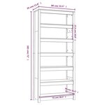 vidaXL Bibliothèque 80x35x183 cm Bois de pin massif