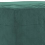 vidaXL Repose-pied Vert foncé 60x50x41 cm Velours