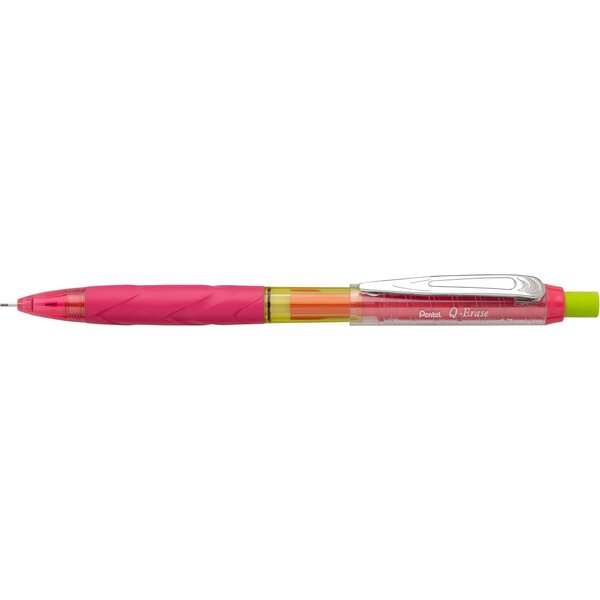 Porte-mines Q-Erase  0 5 mm  pink/jaune PENTEL