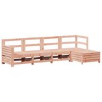 vidaXL Salon de jardin 5 Pièces bois massif sapin de douglas