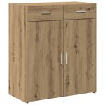 vidaXL Meuble de rangement Chêne 80x42 5x93 5 cm Bois d'ingénierie