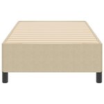 vidaXL Cadre de lit Vert clair Gris 100x200 cm Tissu côtelé
